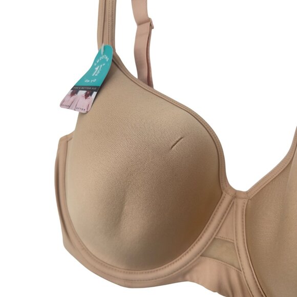 Bali Women One Smooth U Ultra Light Underwire Bra 3490 Size 36D Beige - Picture 3 of 11